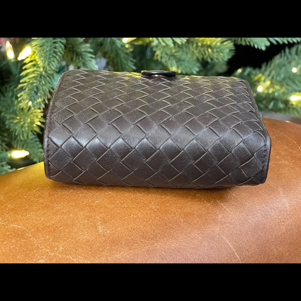 BOTTEGA VENETA - Intrecciato woven design -  French Organizer Zip/Bifold Wallet - Picture 4 of 16